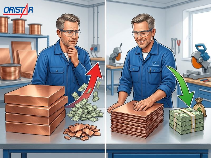 Cách chọn đồng tấm để tối ưu chi phí